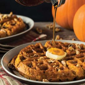 Pumpkin Waffles Recipe Image